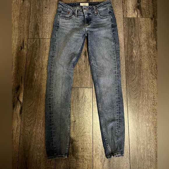 🌊 LEVI'S 711 MID RISE SKINNY JEANS - Picture 1 of 6